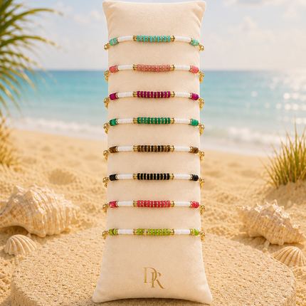 Bracelet Bohème en Acier Inoxydable & Pierre Naturelle – Collection Jaspe Impérial