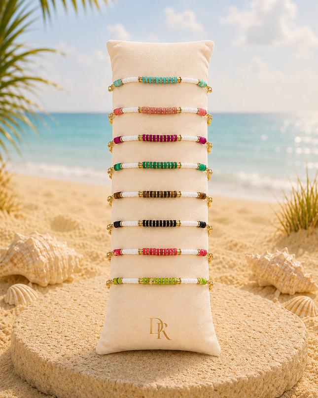 Bracelet Bohème en Acier Inoxydable & Pierre Naturelle – Collection Jaspe Impérial