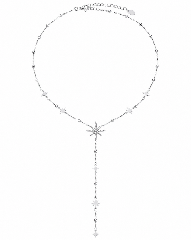Collier Y Étoile Polaire en Acier Inoxydable 316L – Résistant à l’eau – Doré ou Argenté