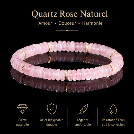 Bracelet en Pierres Naturelles Plates – Élégance Minimaliste
