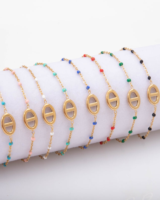Bracelet Maille Marine Coloré